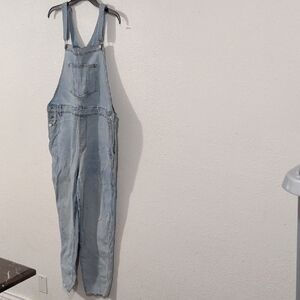 20Tall Light Denim Overalls